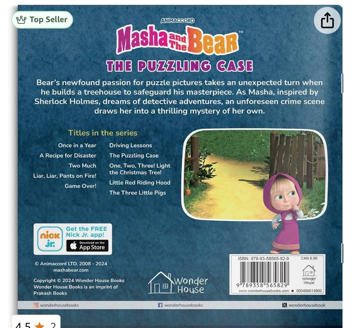 Masha And The Bear The Puzzling Case (Story Book)