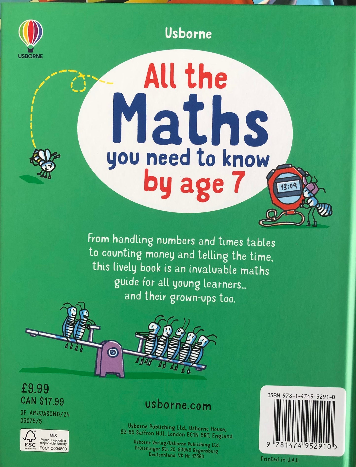 Usborne All the Maths You Need to Know by Age 7