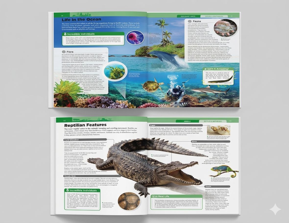 Children’s Encyclopedia - Our Planet Earth, Animals and Human Body