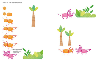 Usborne Fingerprint Activities Dinosaurs