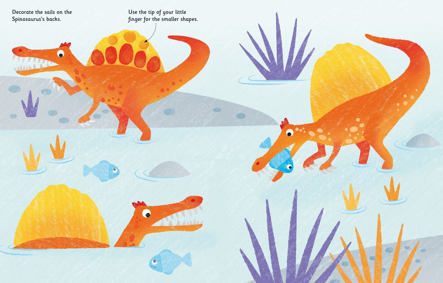 Usborne Fingerprint Activities Dinosaurs