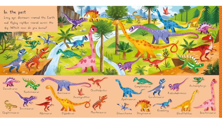 There are 101 Dinosaurs in this book