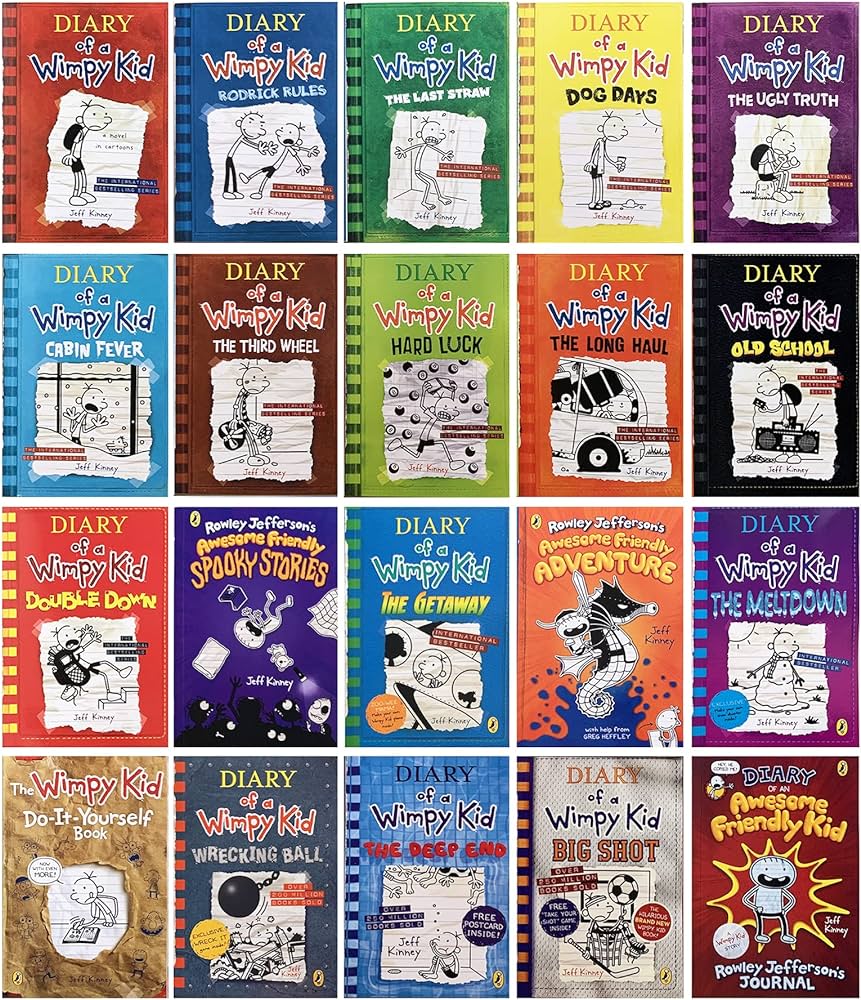 Diary of A Wimpy Kid Series Collection 1-20 Books Boxed Set