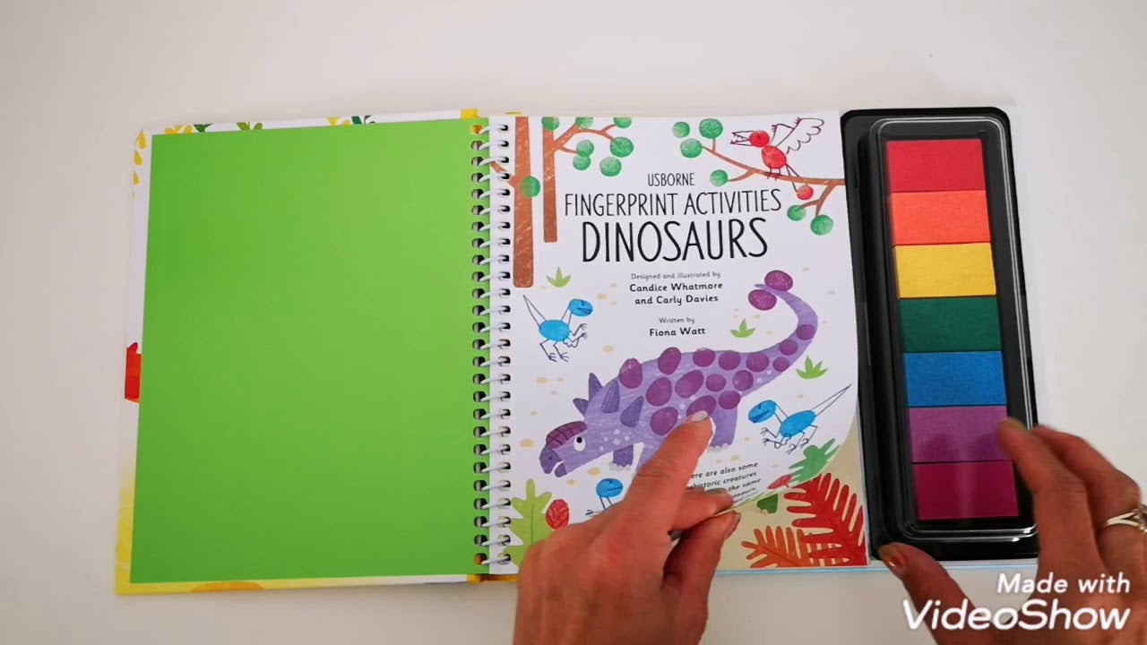 Usborne Fingerprint Activities Dinosaurs