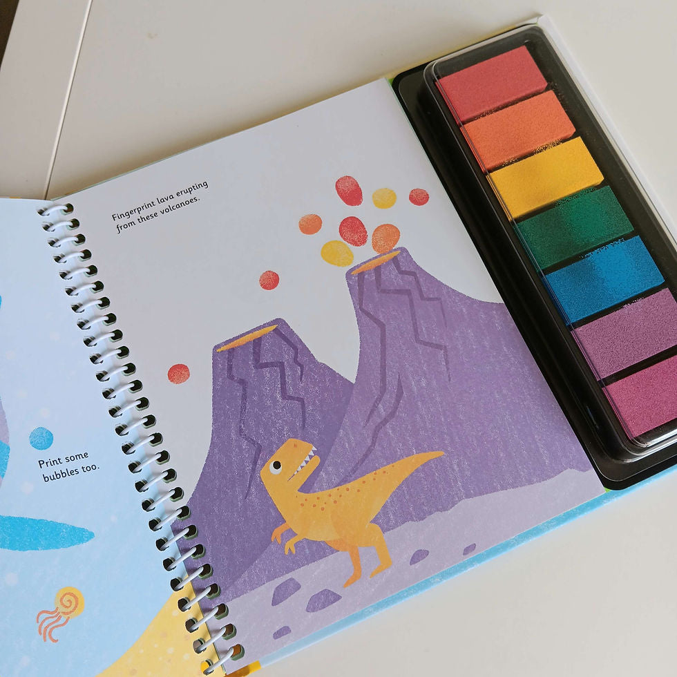 Usborne Fingerprint Activities Dinosaurs