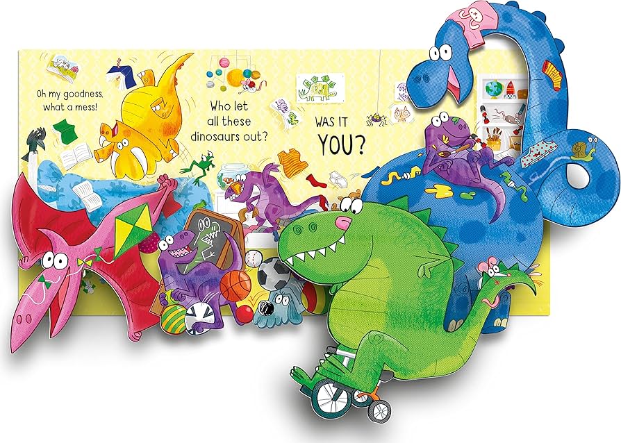 Usborne peculiar pop-ups
Who Let The Dinosaurs Out?