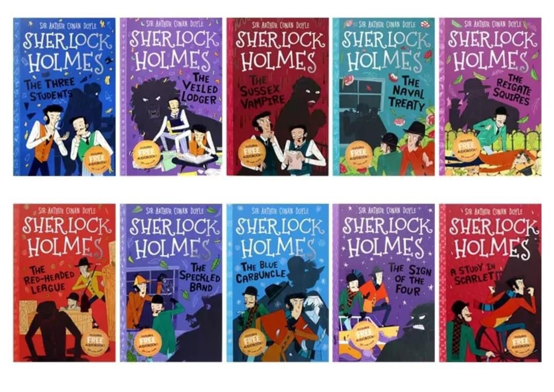 The Sherlock Holmes Children's Collection: Shadows, Secrets and Stolen Treasure 10 Book Box Set