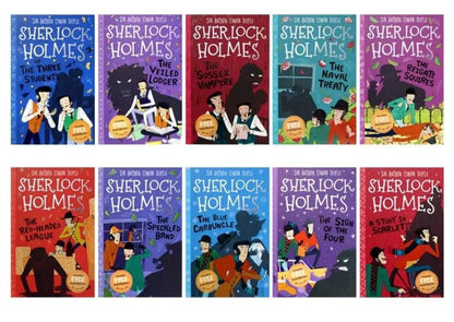 The Sherlock Holmes Children's Collection: Shadows, Secrets and Stolen Treasure 10 Book Box Set